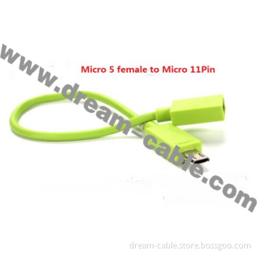 Micro USB 5 Pin to 11 Pin HDTV Mhl Cable for Samsung Galaxy S3 S III I9300